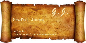 Grafel Jerne névjegykártya